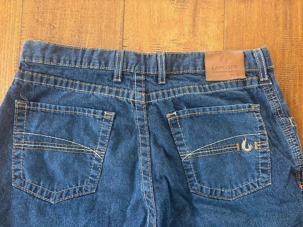 LAPCO FR Modern Industrial Workwear Flame Resistant Men's Denim Jeans 36x34 - Picture 6 of 10